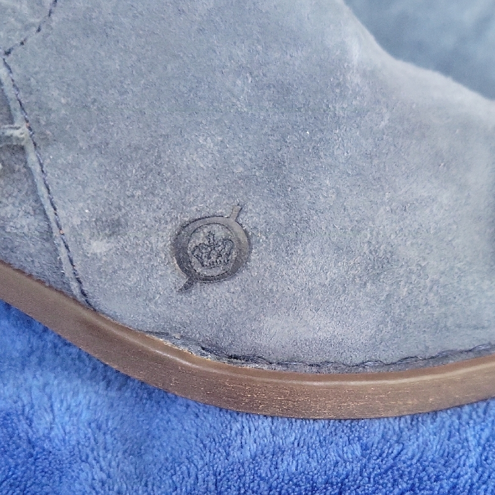 Born Blue Suede Ankle Booties - Picture 3 of 11